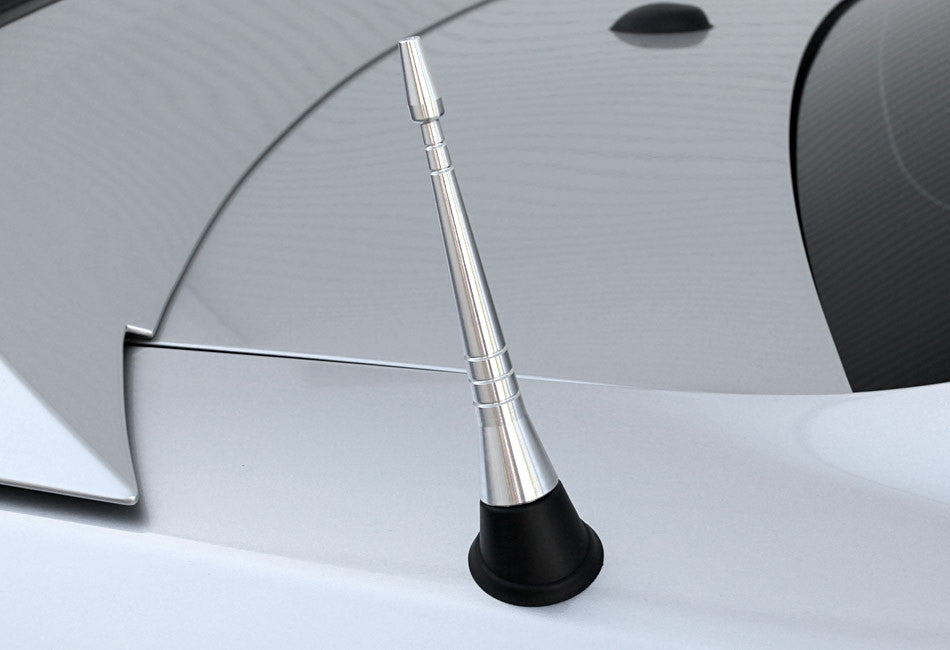 Steeda Mustang Silver Billet Shorty Antenna (2010-2014)