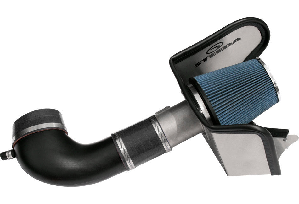 Steeda Mustang GT/Bullitt Cold Air Intake - Black Inlet w/ Black Hoses (2005-2009)
