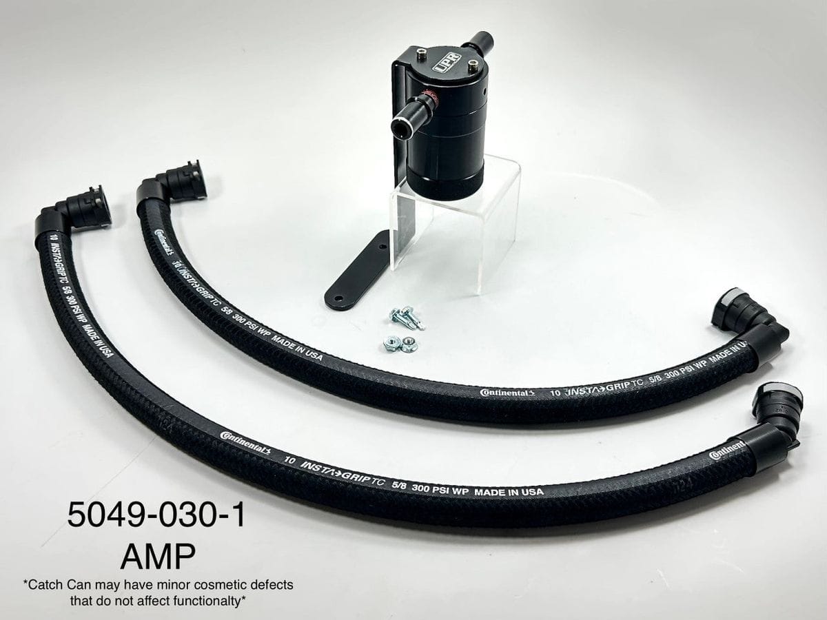 Plug N Play™ Passenger Oil Catch Can Separator (Clearance) BLACK (fits 15-20 Ford F150) UPR