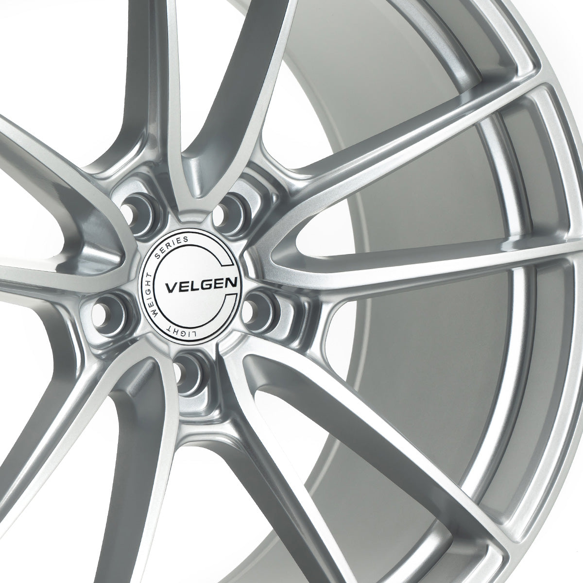 2015-2024 Ford Mustang Velgen VF5 Wheel Set (Set of 4) - Gloss Silver - 19x10/19x11