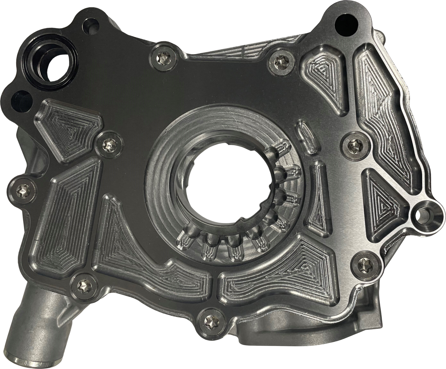 Billet Back Plate Ford Coyote GT500 V8 5.2L 2020-UP 2025 Mustang GTD 2023 Ford Raptor R Steel High Flow Anti-Cavitation