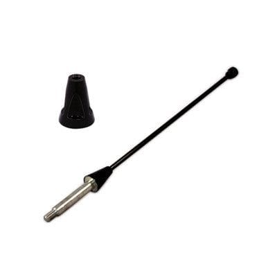 Black Chrome Billet Shorty Antenna 6" (fits 10-14 Mustang) UPR