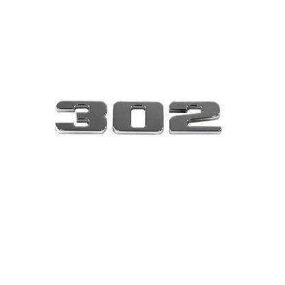 Polished Aluminum 302 Mustang Ford Engine Badge Emblem Fits 5.0 3667-08