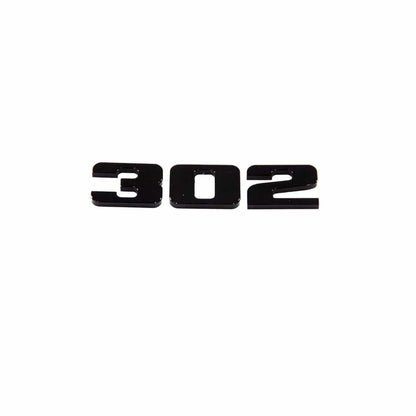 Black Aluminum 302 Mustang Ford Engine Badge Emblem Fits 5.0 3667-09