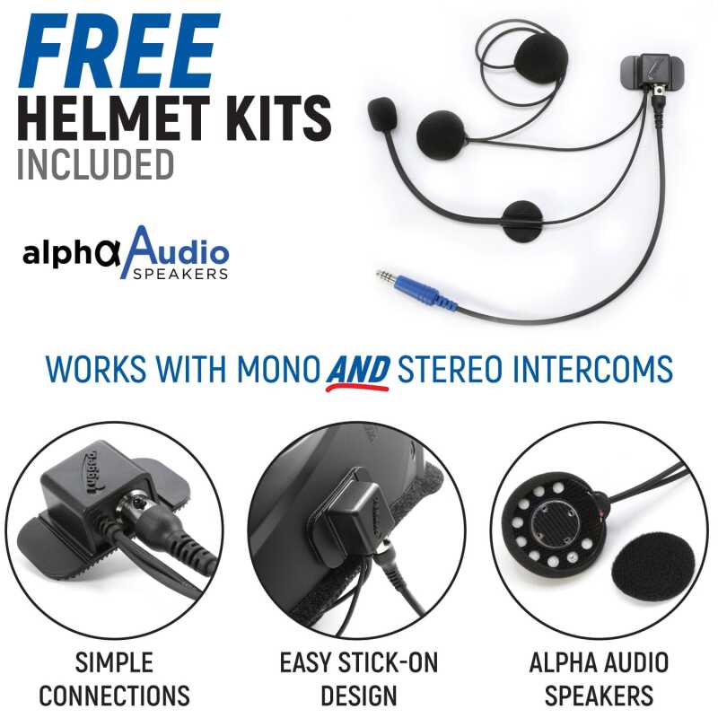 Rugged Radios Can-Am Mav X3 Comp Comm Kit w/BT Intercom 2-Way Radio ST ...