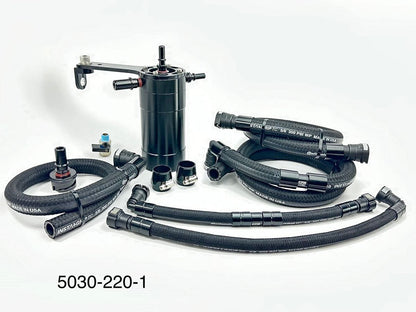 Plug N Play™ Pro Series Dual Valve Oil Catch Can (fits 14-18 GM Chevrolet GMC Trucks 5.3L) UPR