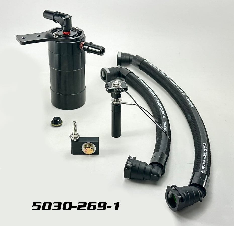 Plug N Play™ Single Valve Oil Catch Can Separator (fits 21-present Ford F-150 5.0 also Fits Whipple Supercharger) UPR