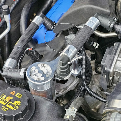 Plug N Play™ Oil Separator Catch Can Separator (fits 12-13 Mustang Boss 302) UPR