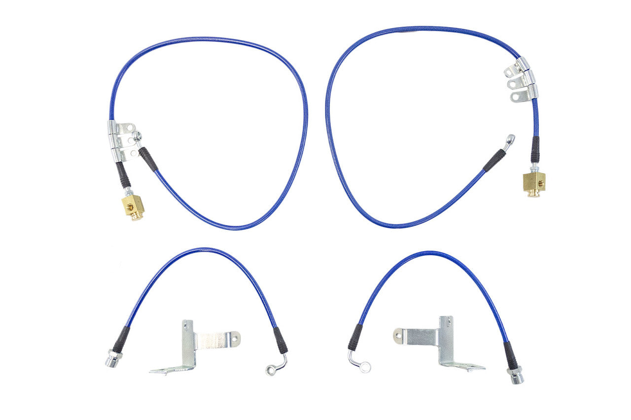 Steeda Mustang GT PP/Brembo Package Braided Stainless Brake Line Kit (2024+)
