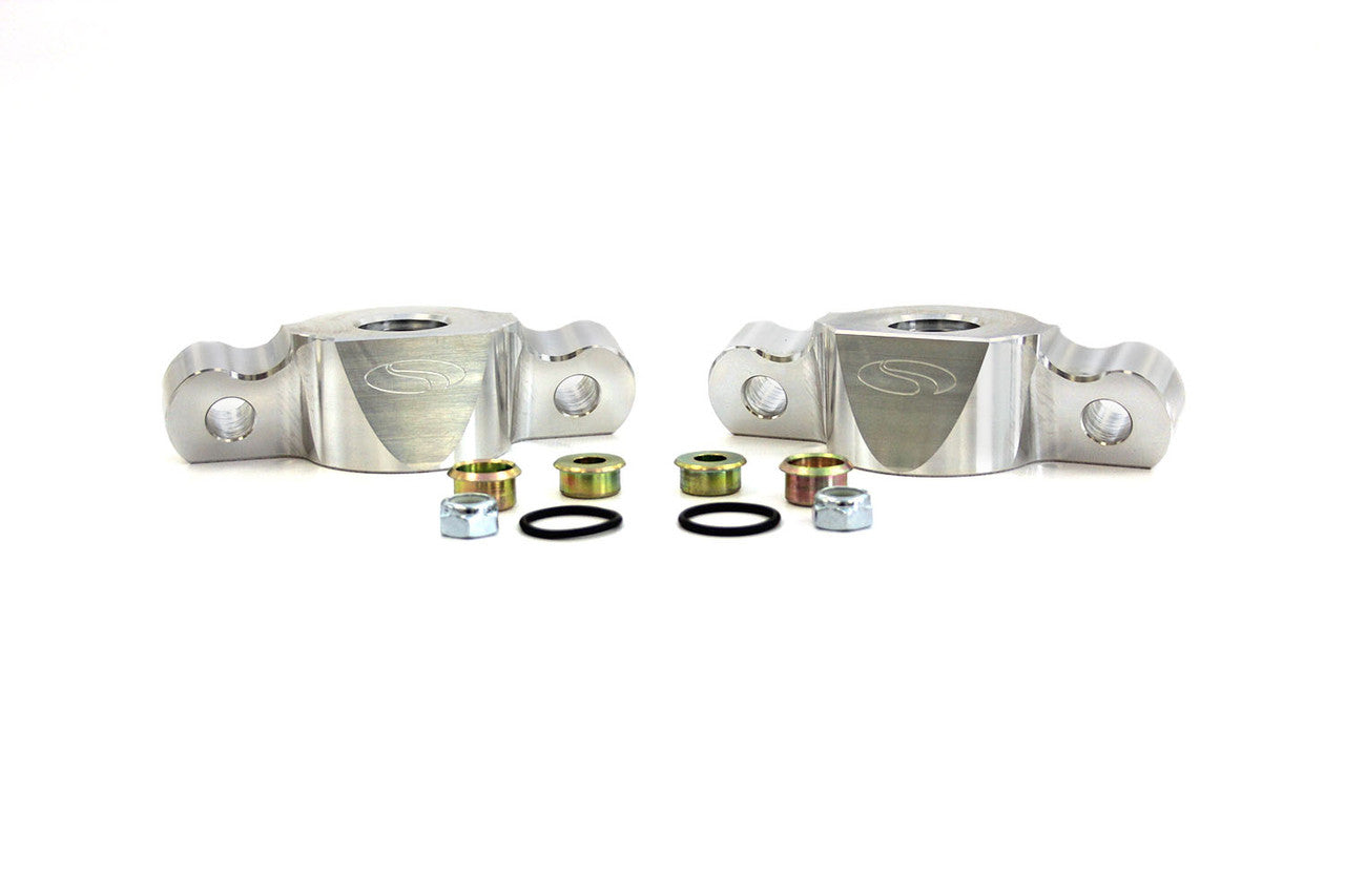 Steeda HARDCORE Mustang Billet Rear Shock Mount - 12mm Adjustable Pro Action Rear Shocks All (2015-2026)