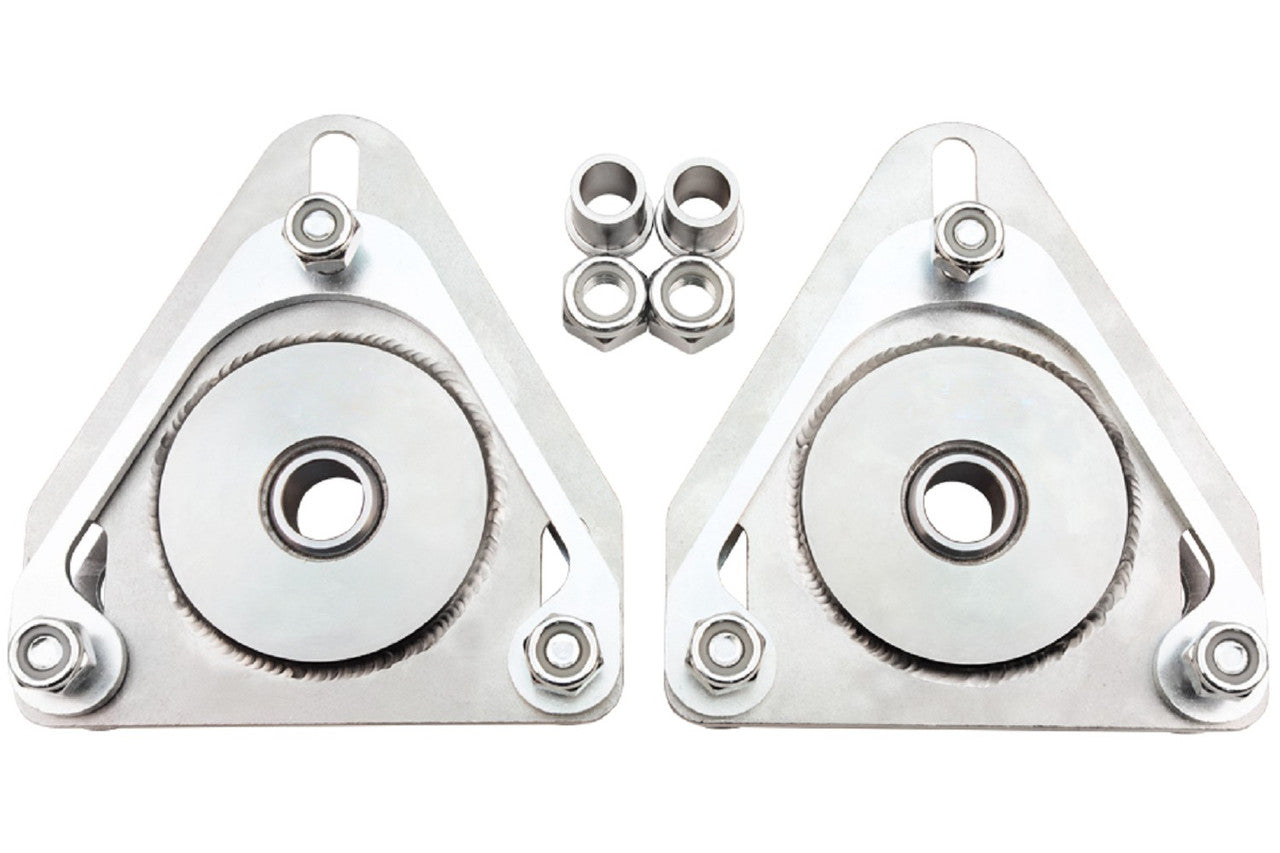 Steeda Mustang Upper Strut Mount Camber Plates Kit for Coilovers (2015-2026)