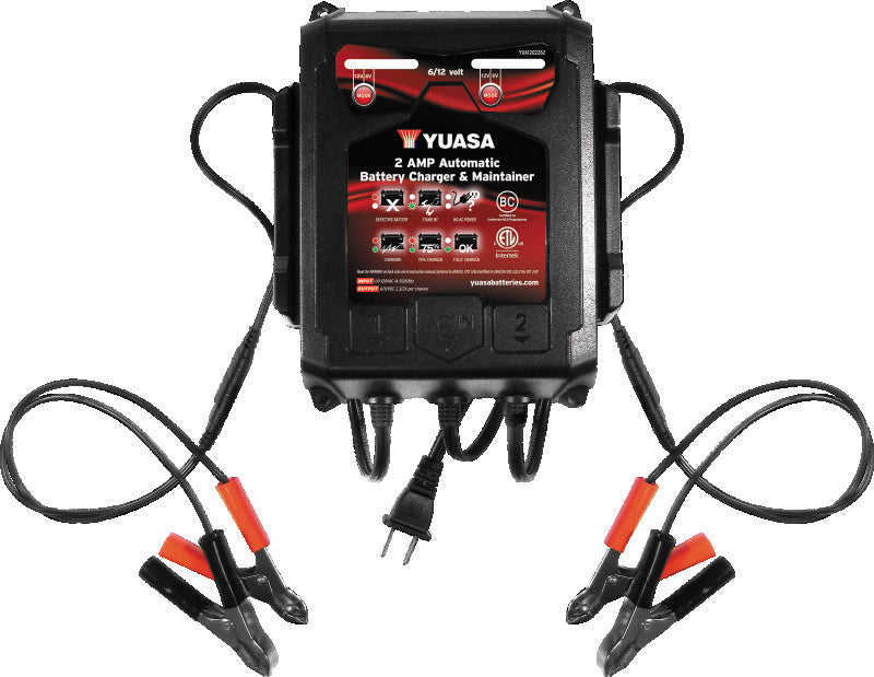 Yuasa 2 Amp Charger & Maintainer - 6V/12V – MAK Performance Group