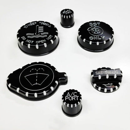 Billet Engine Cap Cover Package (fits 15-24 Mustang GT & V6) UPR