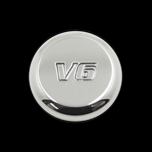 Billet Power Point Plug V6 Engraved (fits 79-09 Mustang) UPR