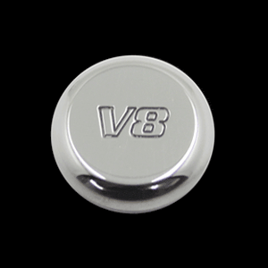 Billet Power Point Plug V8 Engraved (fits 79-09 Mustang) UPR