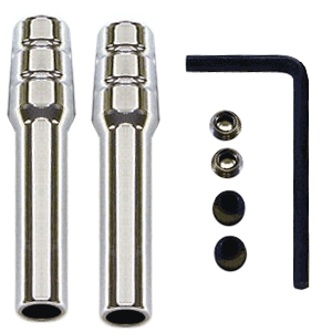 Billet Slimline Locking Door Pins (fits 90-14 Mustang)