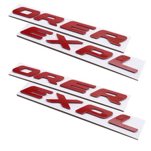 Lower Door Replacement Letters Red (fits 20-26 Ford Explorer) UPR