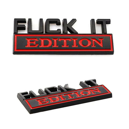 Fuck It Edition Emblem