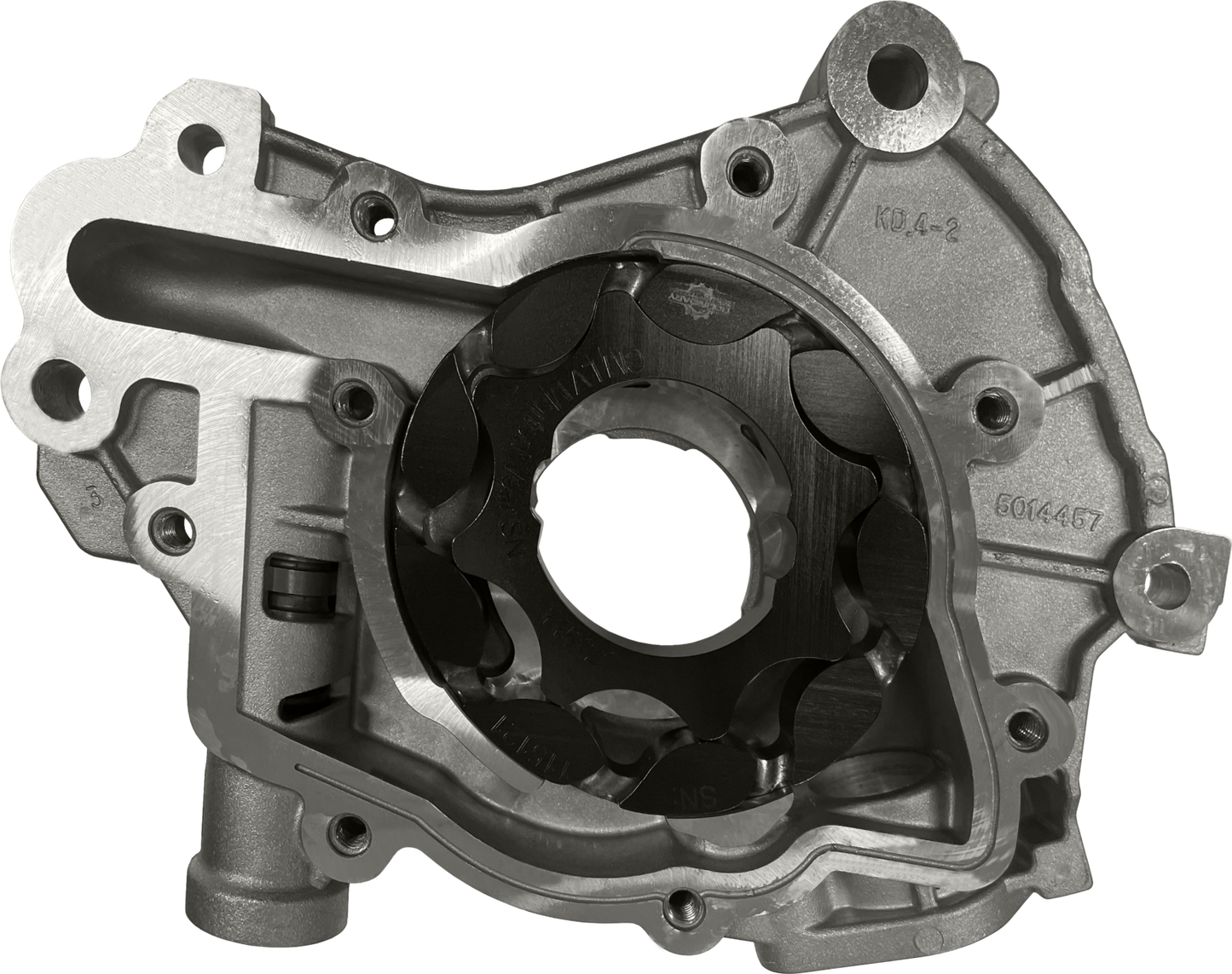 Pump Assembly Ford Coyote V8 Mustang and F150 2011-2017 Race Flow Billet Gear Vane Ported MartenWear Treated Billet Steel Back Plate