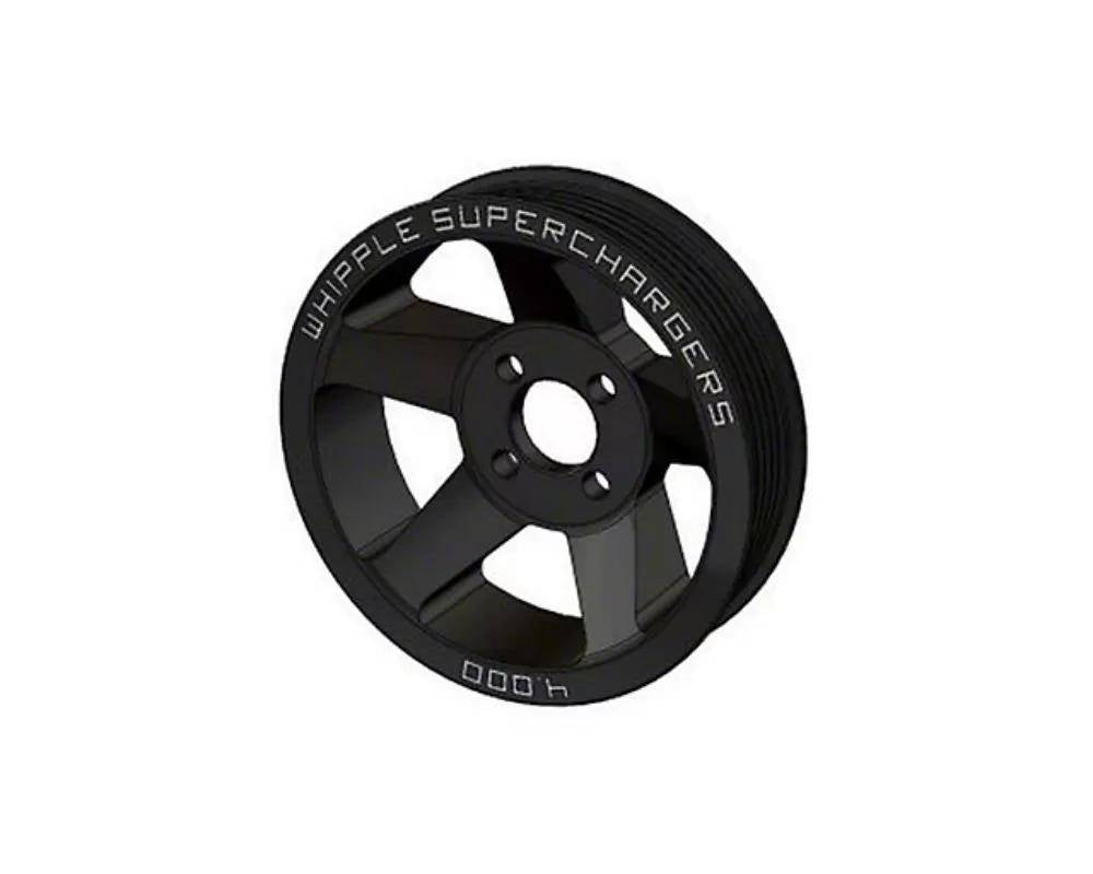 10-Rib Super Charger 4 Bolt Pulley 3.750" Black Ford Mustang Shelby GT500 2007-2014 - SCP-103750-SGT