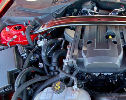 Fits with or without shock tower brace.