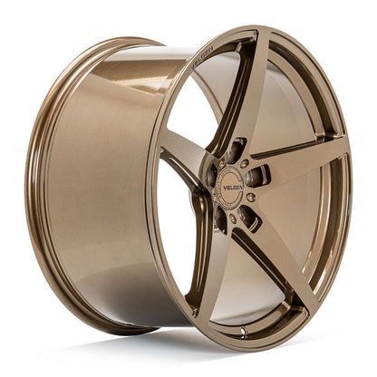 2005+ Ford Mustang Velgen Classic5 V2 Wheel Set (Set of 4) - Gloss Bronze - 20x9.5/20x10.5