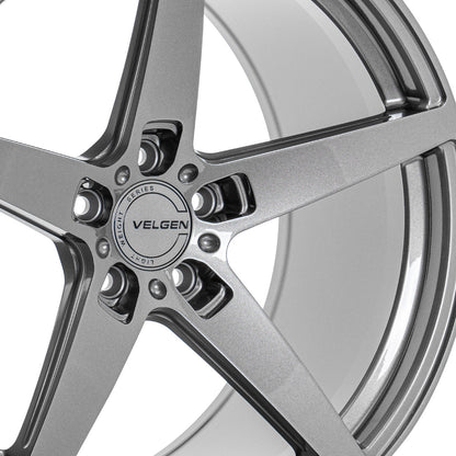 2015-2024 Ford Mustang Velgen Classic5 V2 Wheel Set (Set of 4) - Gloss Gunmetal - 20x10/20x11