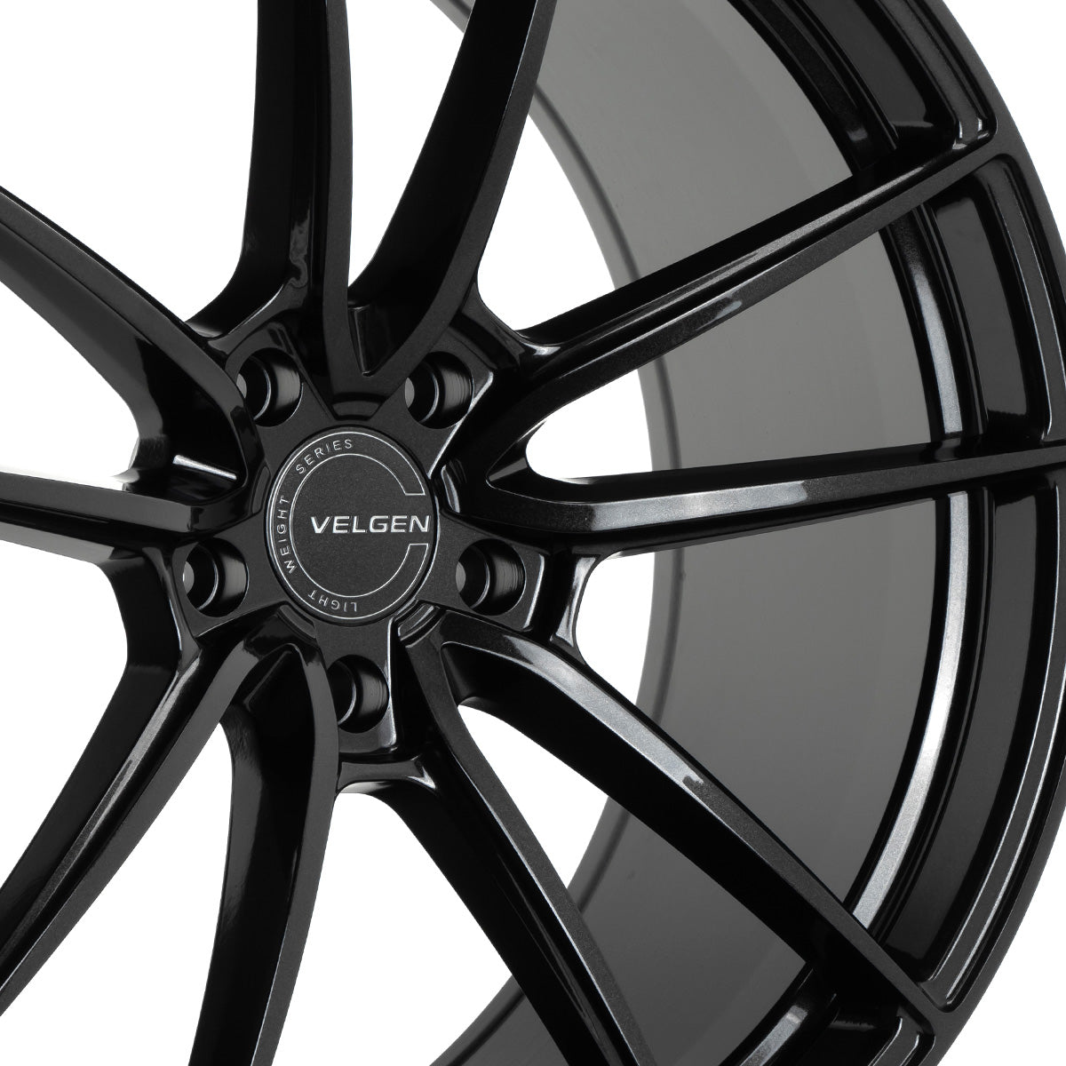 2014-2019 Chevrolet Corvette C7 Velgen VF5 Wheel Set (Set of 4) - Gloss Black Sparkle - 19x10/20x12