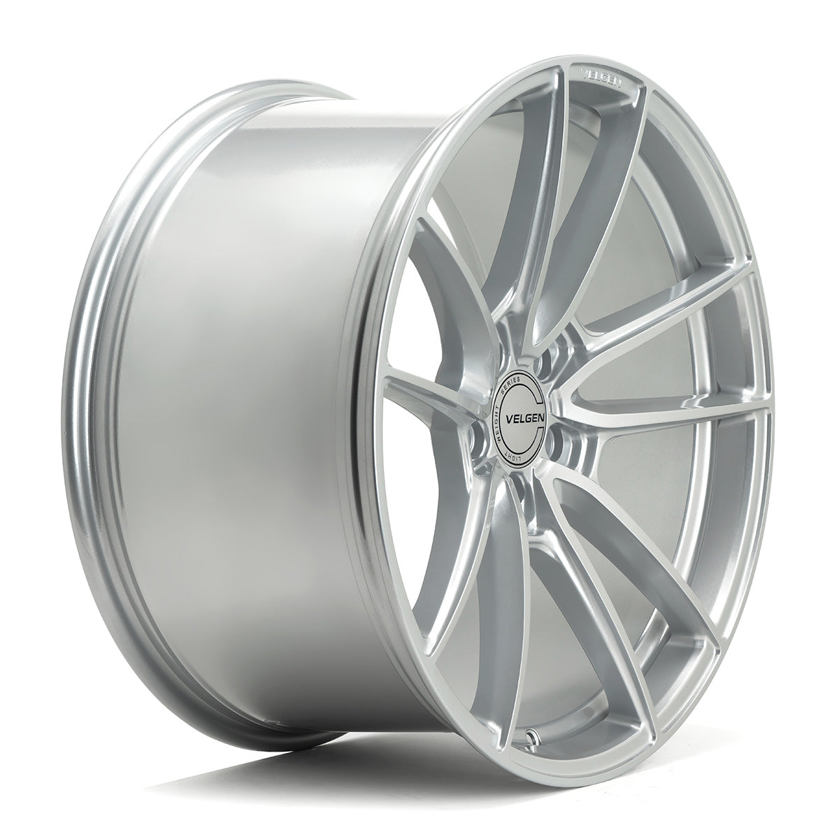 2008-2024 Dodge Challenger Velgen VF5 Wheel Set (Set of 4) - Gloss Silver - 20x9.5/20x11