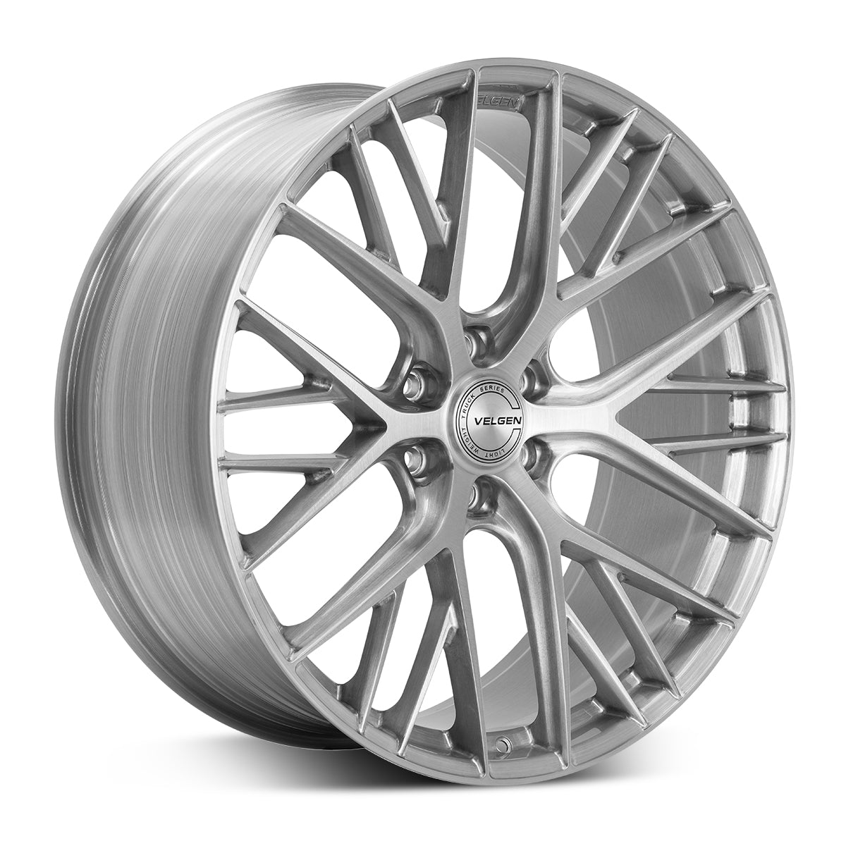 2015-2020 Ford F-150 Velgen VFF-12 Wheel Set (Set of 4) - Brushed Clear - 22x10