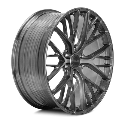 2021+ Cadillac Escalade Velgen VFF-12 Wheel Set (Set of 4) - Brushed Titanium - 24x10