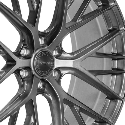 2021+ Cadillac Escalade Velgen VFF-12 Wheel Set (Set of 4) - Brushed Titanium - 24x10