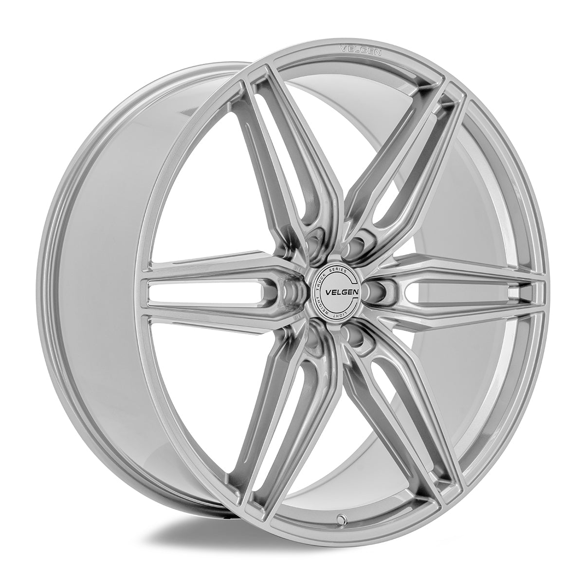 2021+ Ford F-150 Velgen VFF-6 Wheel Set (Set of 4) - Gloss Silver - 24x10