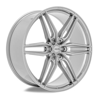 2021+ Ford F-150 Velgen VFF-6 Wheel Set (Set of 4) - Gloss Silver - 24x10