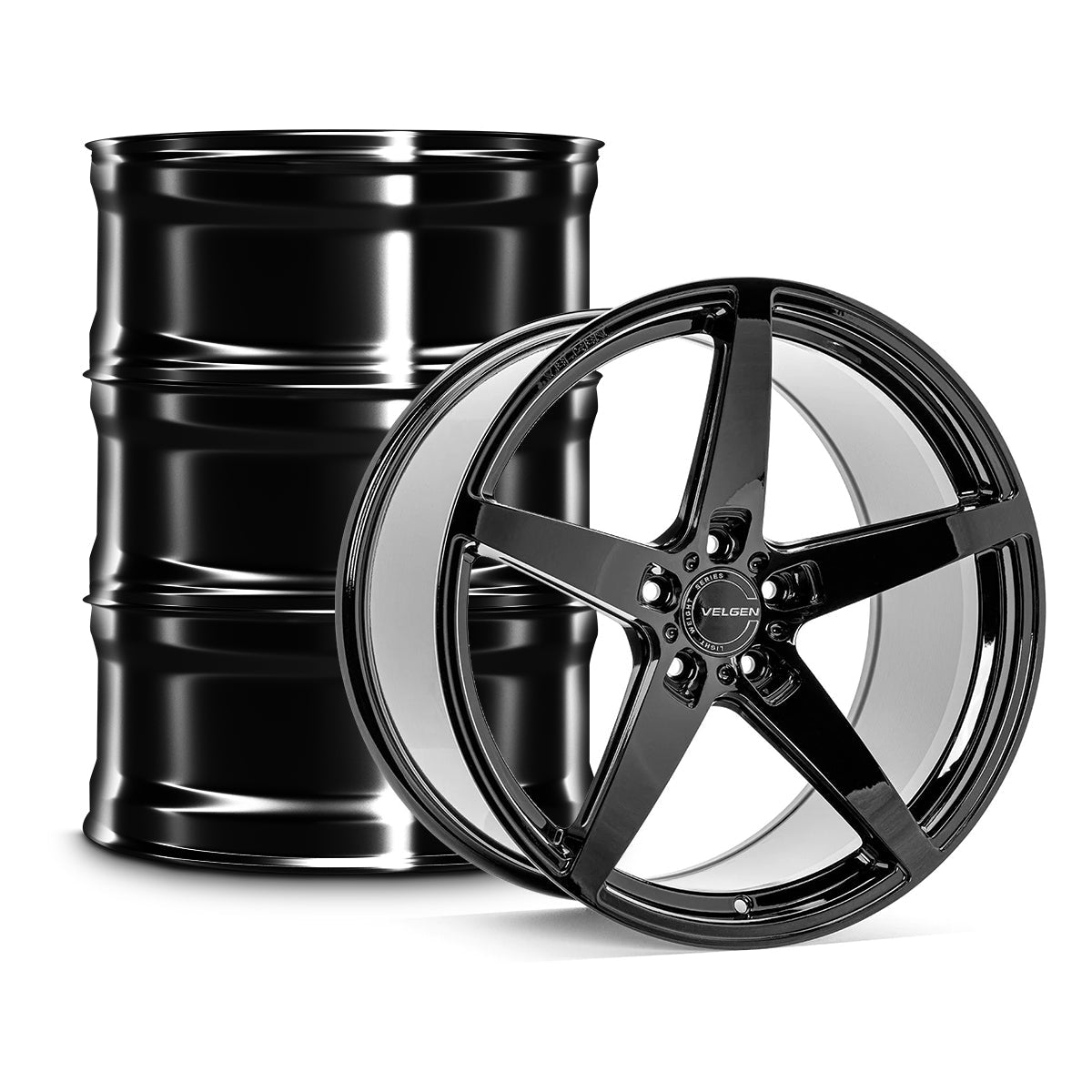 2011+ Dodge Durango Velgen Classic5 V2 Wheel Set (Set of 4) - Gloss Black - 20x10.5
