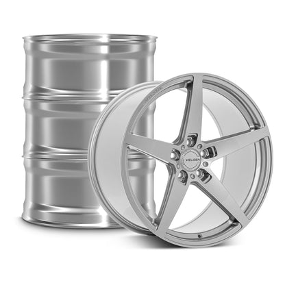 2011+ Dodge Durango Velgen Classic5 V2 Wheel Set (Set of 4) - Gloss Silver - 20x10.5