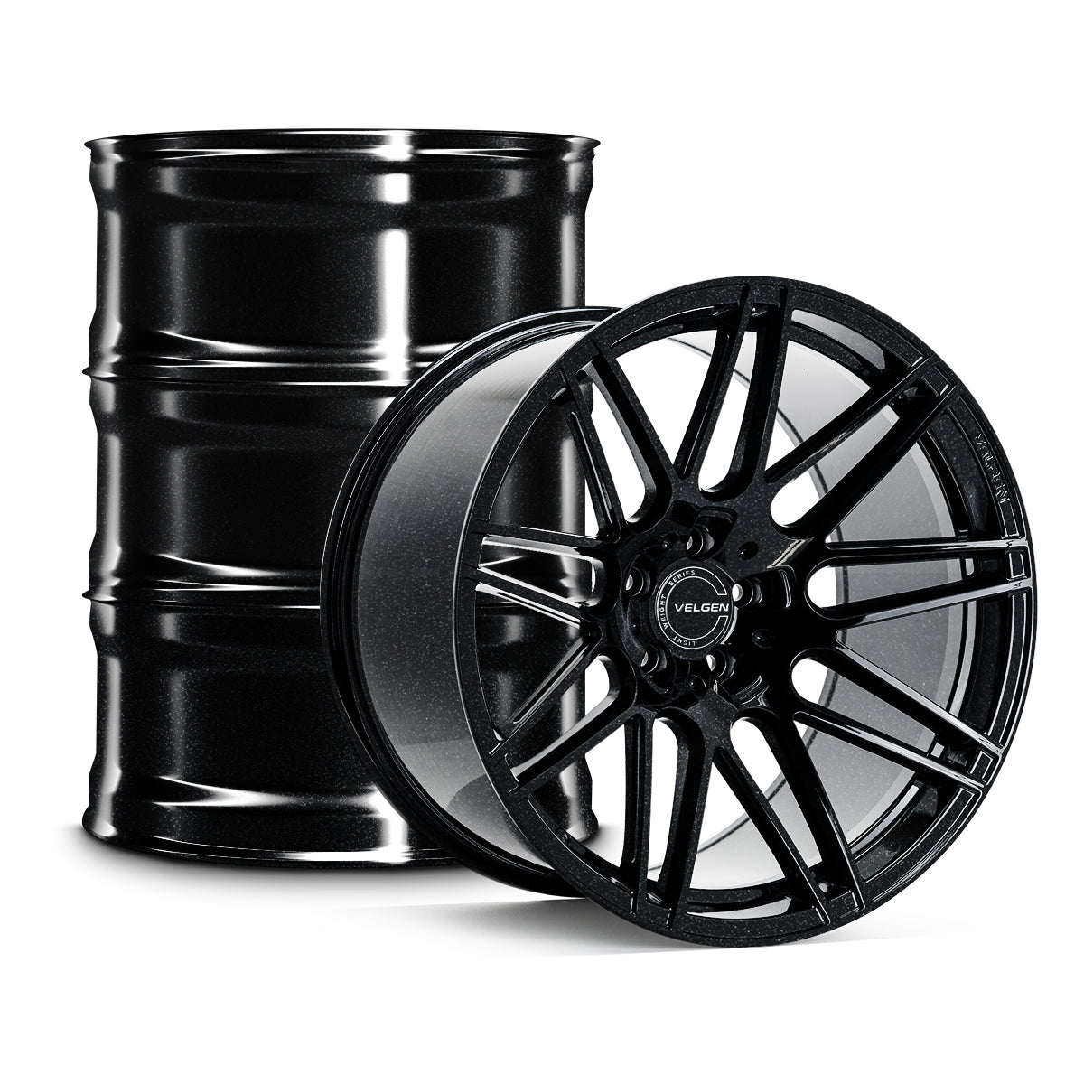 2016-2022 Chevrolet Camaro Velgen VF9 Wheel Set (Set of 4) - Gloss Black Sparkle - 20x10/20x11