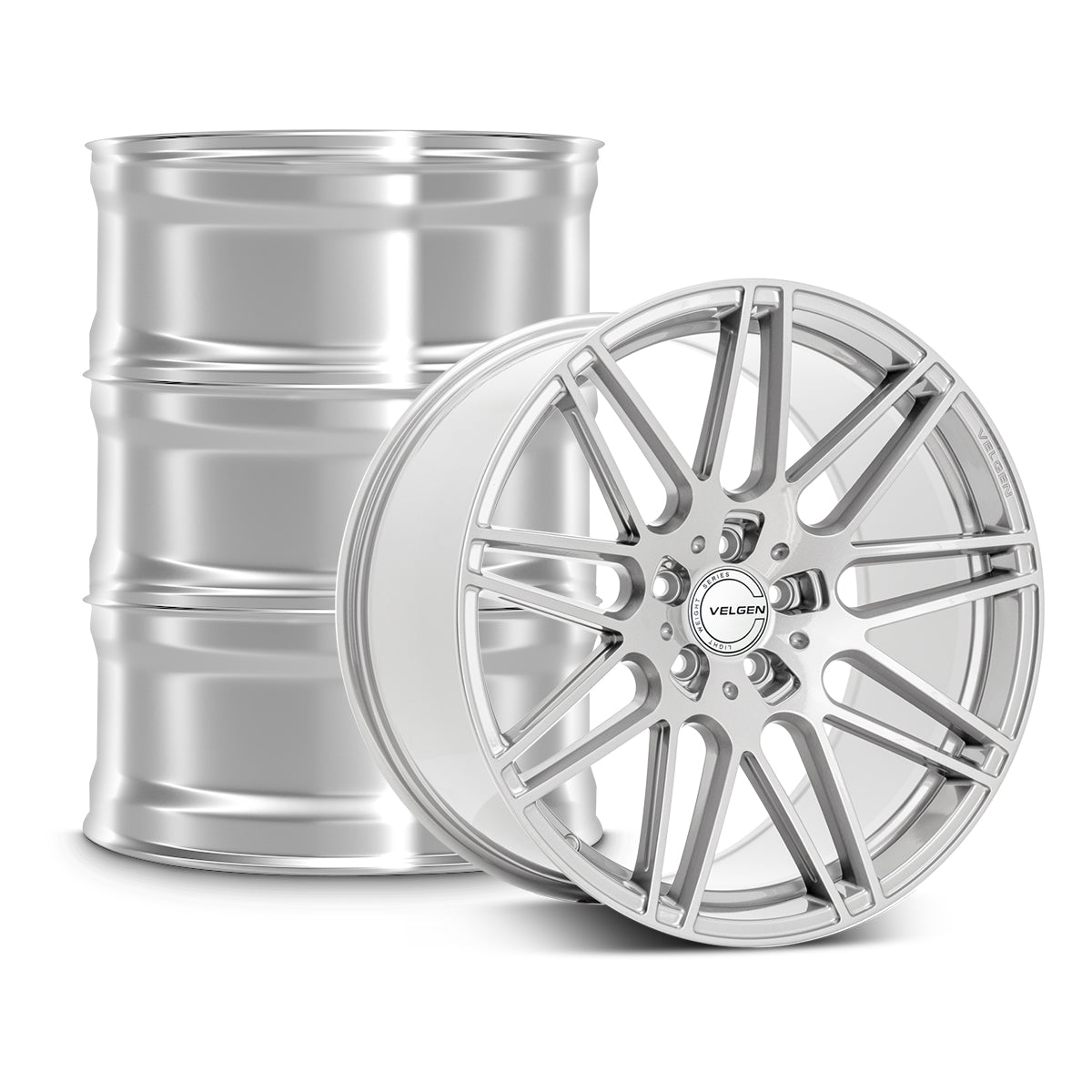 2011-2024 Dodge Charger Velgen VF9 Wheel Set (Set of 4) - Gloss Silver - 20x9.5/20x11