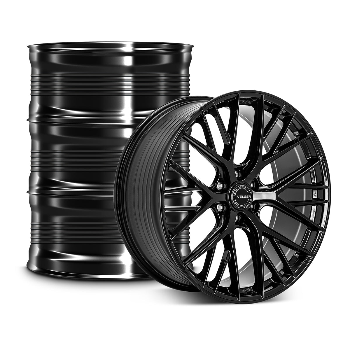 2021+ Cadillac Escalade Velgen VFF-12 Wheel Set (Set of 4) - Gloss Black - 24x10