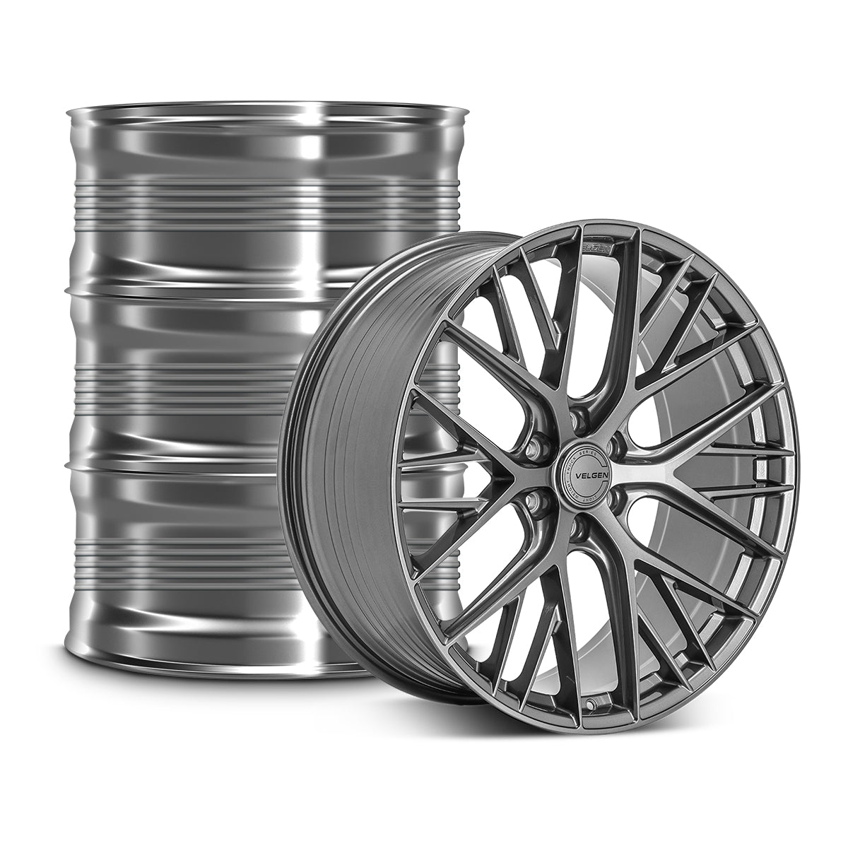 2015-2020 Ford F-150 Velgen VFF-12 Wheel Set (Set of 4) - Gloss Gunmetal - 22x10