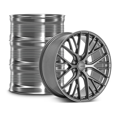 2015-2020 Ford F-150 Velgen VFF-12 Wheel Set (Set of 4) - Gloss Gunmetal - 22x10