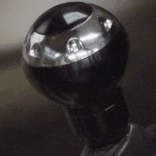 Shift Knob Black with Chrome Ring UPR (fits 79-14 Mustang)