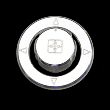 Designer Mirror Control Knob & Bezel (fits 05-09 Ford Mustang) UPR