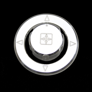 Designer Mirror Control Knob & Bezel (fits 05-09 Ford Mustang) UPR