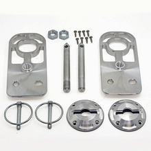 Billet Radiator Hood Pin Hold Down Kit Mount (fits 05-14 Mustang) UPR